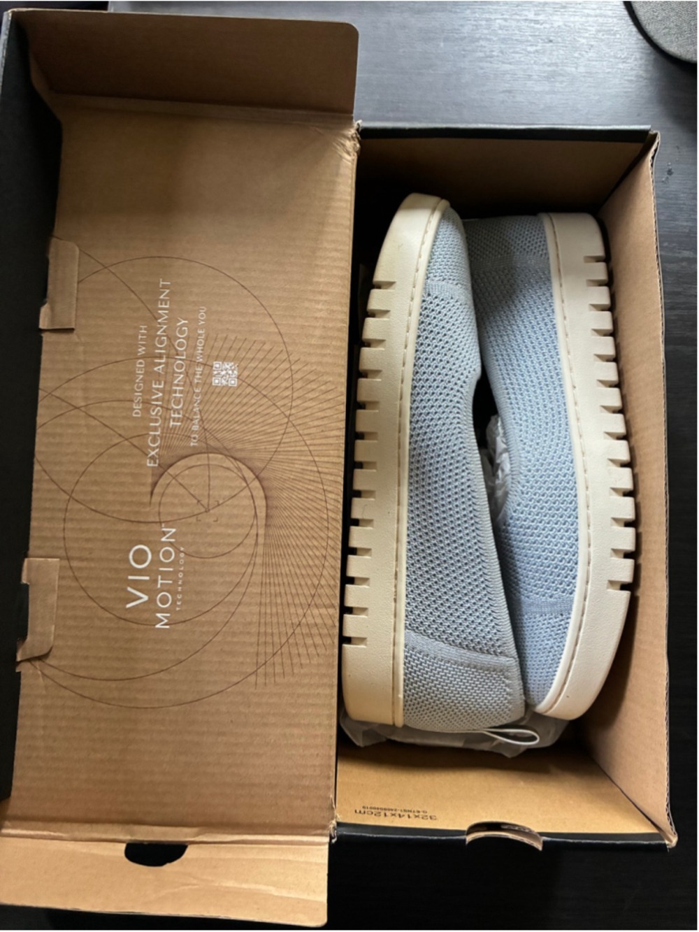 Women's Vionic Uptown Skimmer Knit Flats Size 9 Grey - Picture 2 of 6